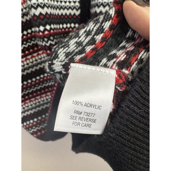 Croft & Barrow Womens 2X Nordic Knit Cardigan Geometric Cozy Holiday Cottagecore - Picture 4 of 7